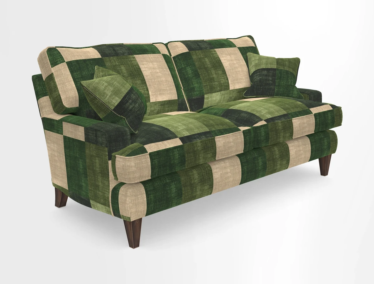 Ingleborough 3 Seater Sofa in Warwick Edinburgh Henna Rugs supplied by Rugs of Petworth
