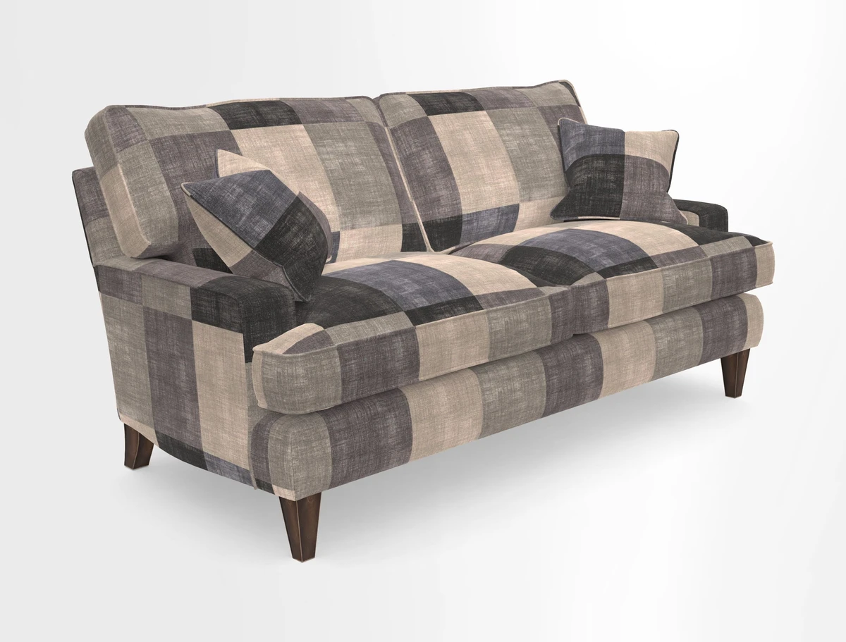 Ingleborough 3 Seater Sofa in Warwick Edinburgh Henna Rugs supplied by Rugs of Petworth