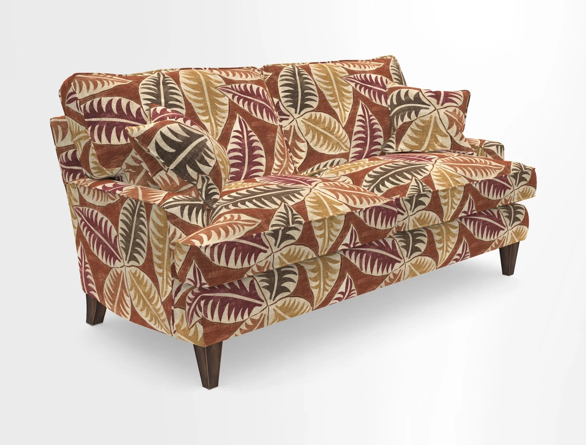 Ingleborough 3 Seater Sofa in Warwick Edinburgh Henna Rugs supplied by Rugs of Petworth