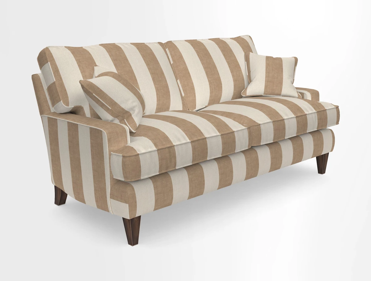 Ingleborough 3 Seater Sofa in Warwick Edinburgh Henna Rugs supplied by Rugs of Petworth