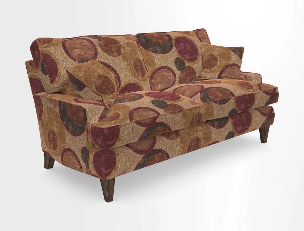 Ingleborough 3 Seater Sofa in Warwick Edinburgh Henna Rugs supplied by Rugs of Petworth