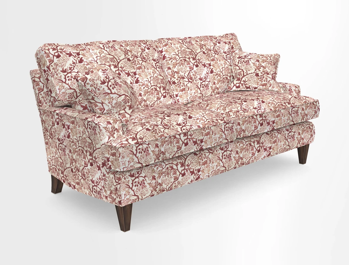 Ingleborough 3 Seater Sofa in Warwick Edinburgh Henna Rugs supplied by Rugs of Petworth