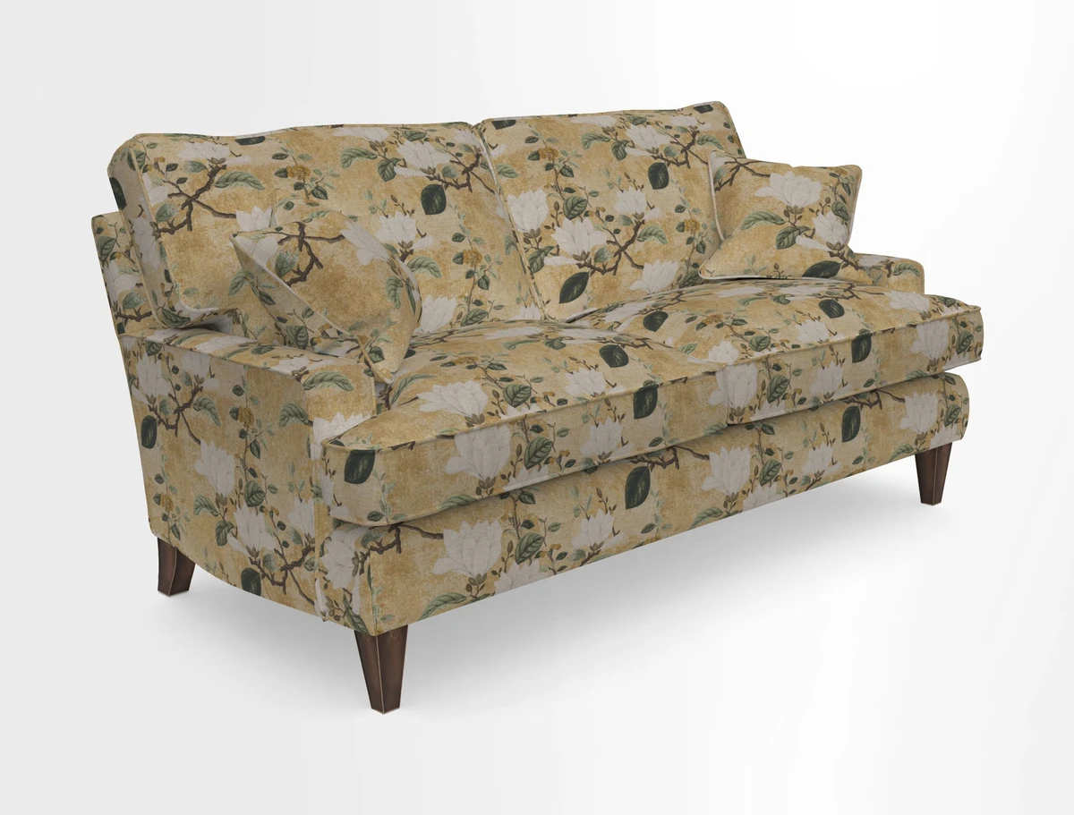 Ingleborough 3 Seater Sofa in Warwick Edinburgh Henna Rugs supplied by Rugs of Petworth
