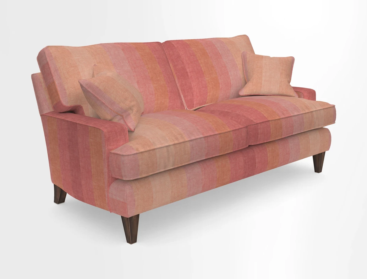 Ingleborough 3 Seater Sofa in Warwick Edinburgh Henna Rugs supplied by Rugs of Petworth