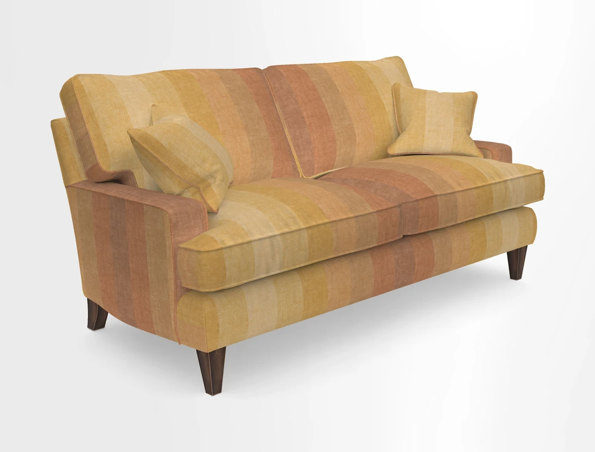 Ingleborough 3 Seater Sofa in Warwick Edinburgh Henna Rugs supplied by Rugs of Petworth