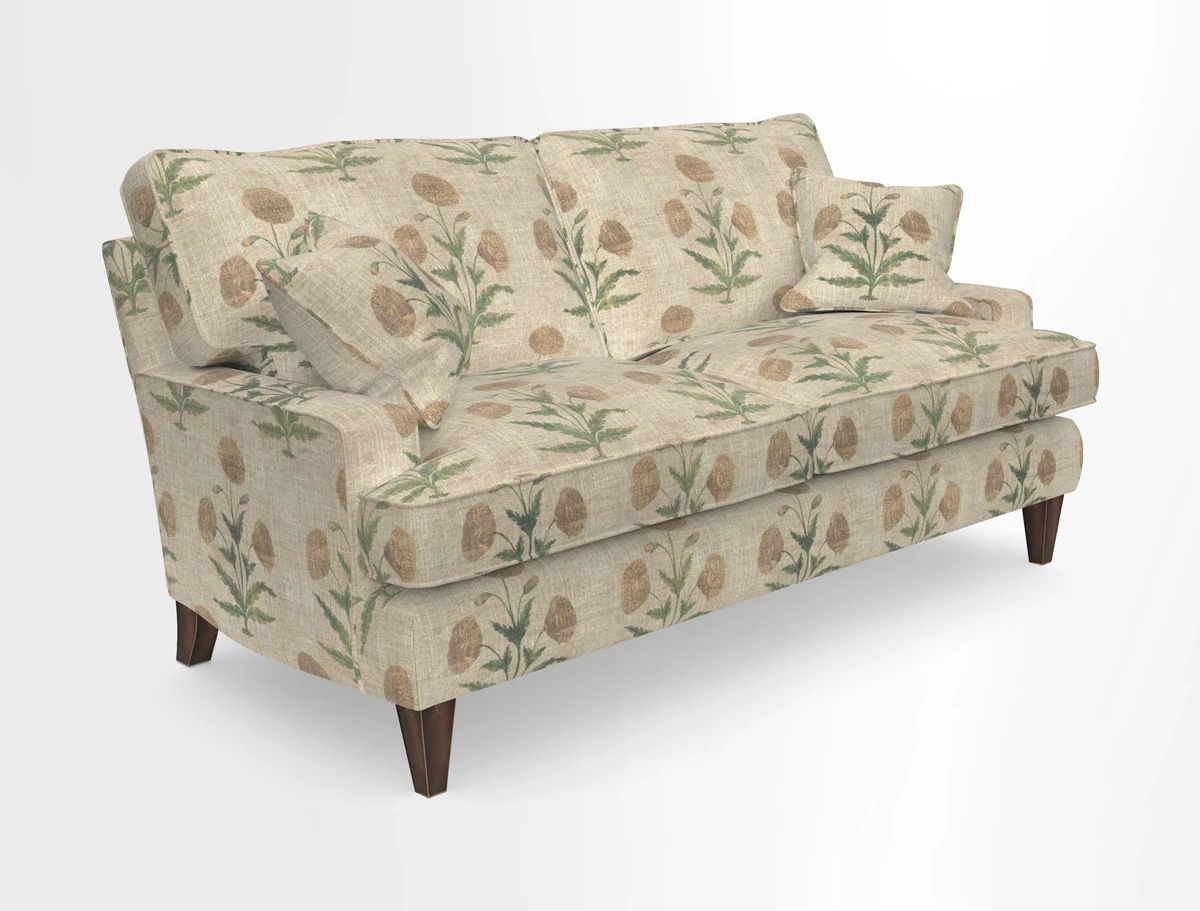 Ingleborough 3 Seater Sofa in Warwick Edinburgh Henna Rugs supplied by Rugs of Petworth