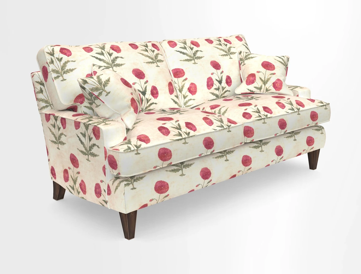 Ingleborough 3 Seater Sofa in Warwick Edinburgh Henna Rugs supplied by Rugs of Petworth
