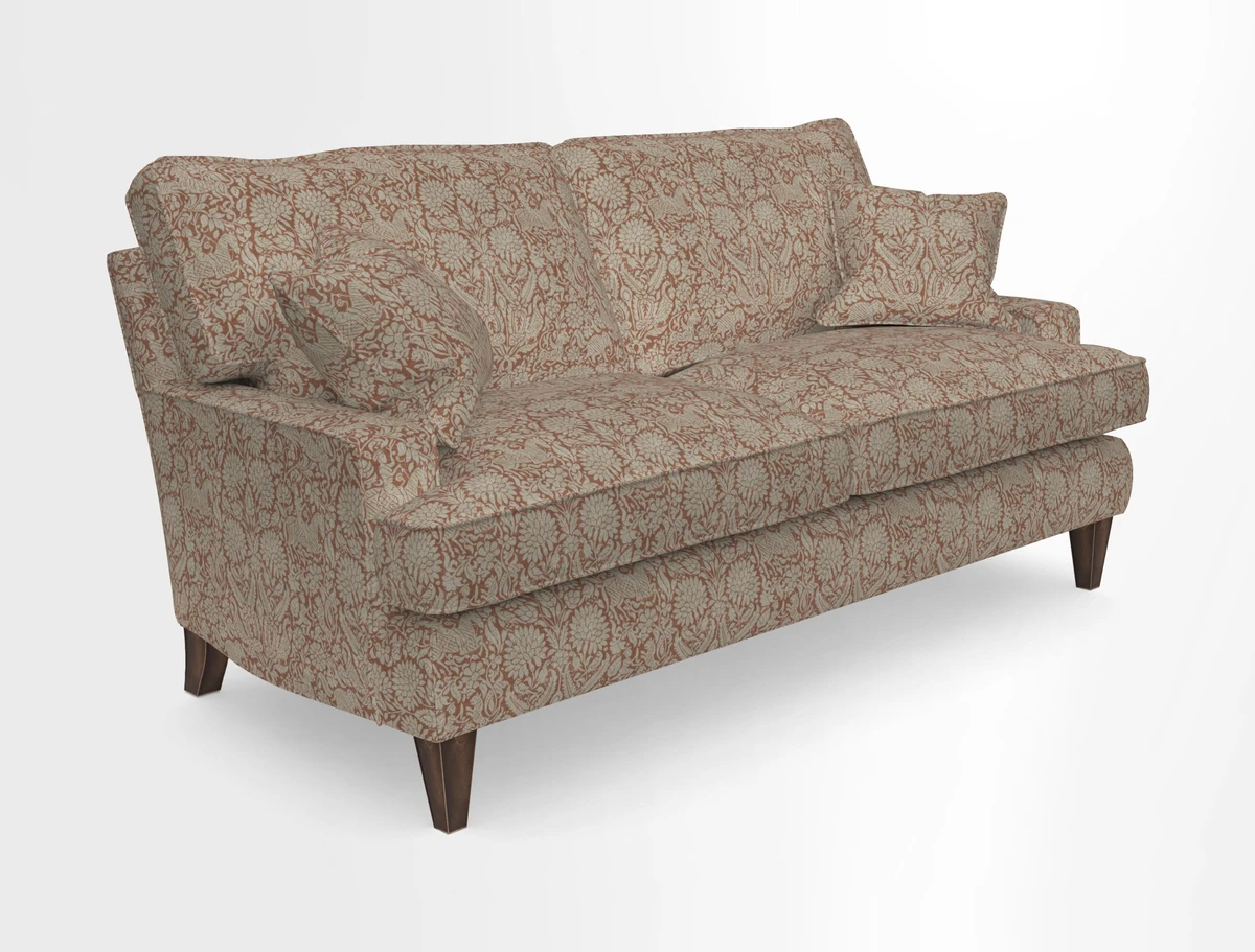 Ingleborough 3 Seater Sofa in Warwick Edinburgh Henna Rugs supplied by Rugs of Petworth