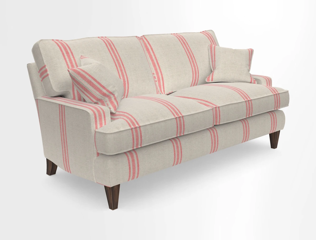 Ingleborough 3 Seater Sofa in Warwick Edinburgh Henna Rugs supplied by Rugs of Petworth