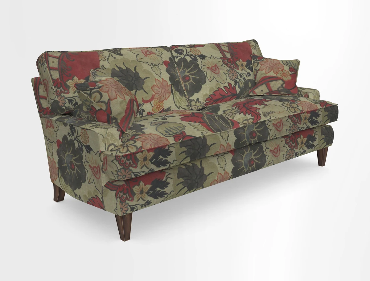 Ingleborough Medium 4 Seater Sofa in Warwick Edinburgh Henna Rugs supplied by Rugs of Petworth