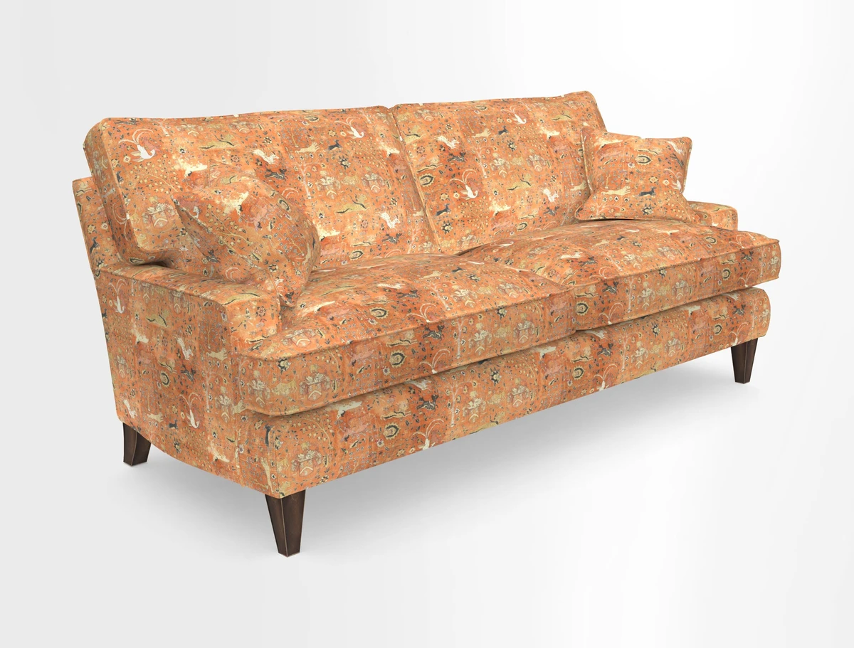 Ingleborough Medium 4 Seater Sofa in Warwick Edinburgh Henna Rugs supplied by Rugs of Petworth