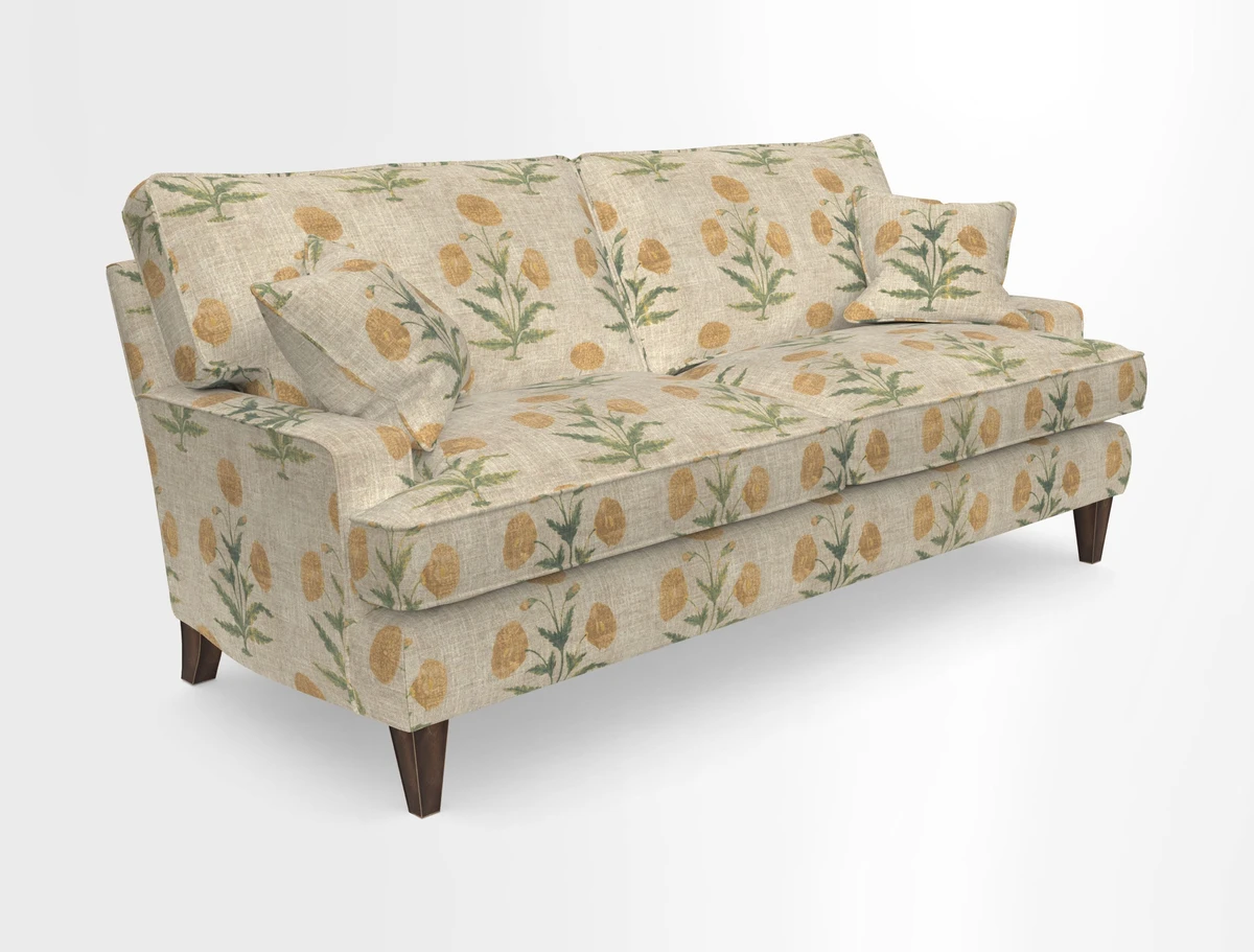 Ingleborough Medium 4 Seater Sofa in Warwick Edinburgh Henna Rugs supplied by Rugs of Petworth