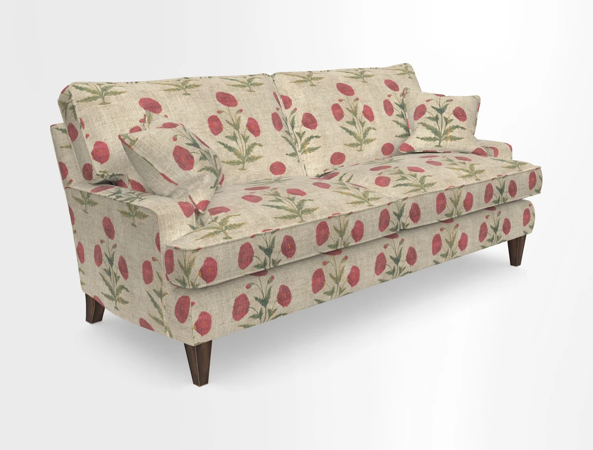 Ingleborough Medium 4 Seater Sofa in Warwick Edinburgh Henna Rugs supplied by Rugs of Petworth