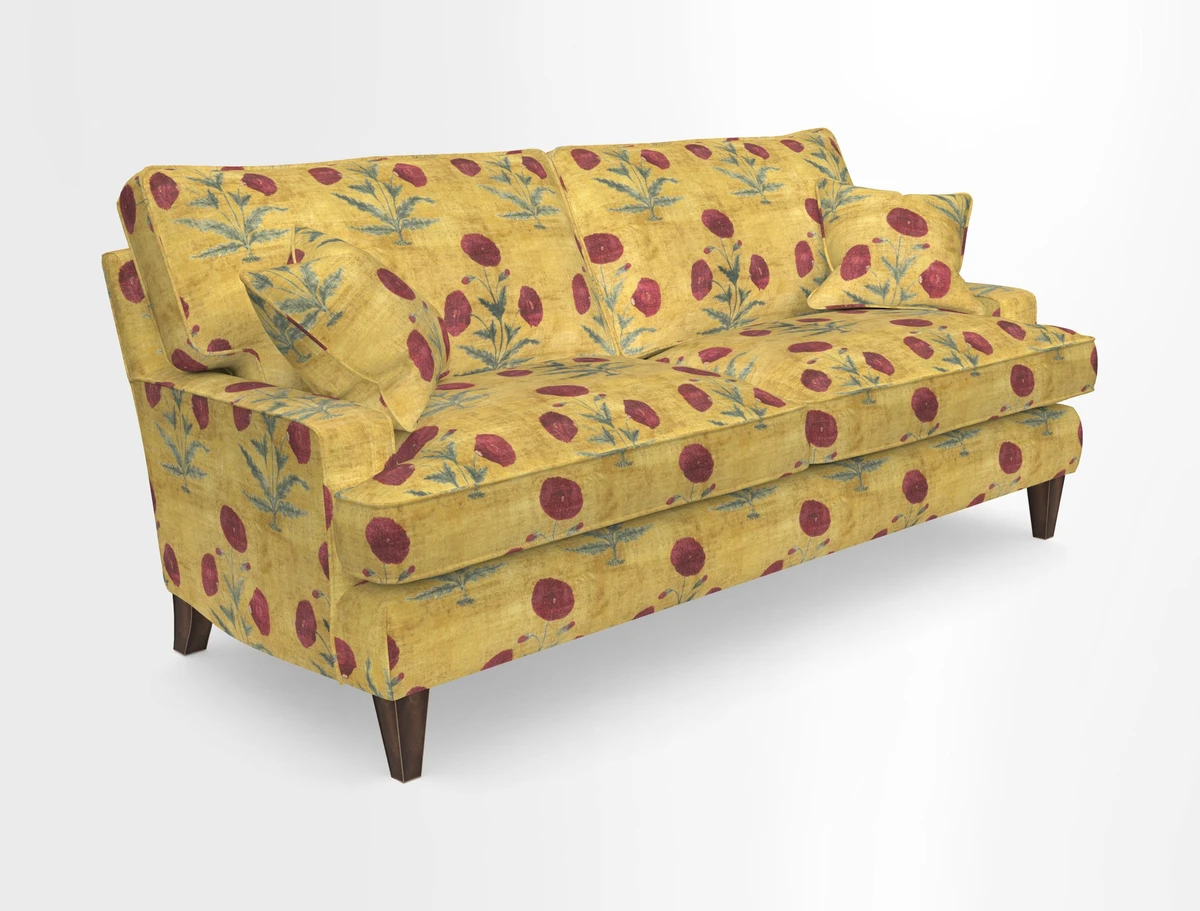 Ingleborough Medium 4 Seater Sofa in Warwick Edinburgh Henna Rugs supplied by Rugs of Petworth