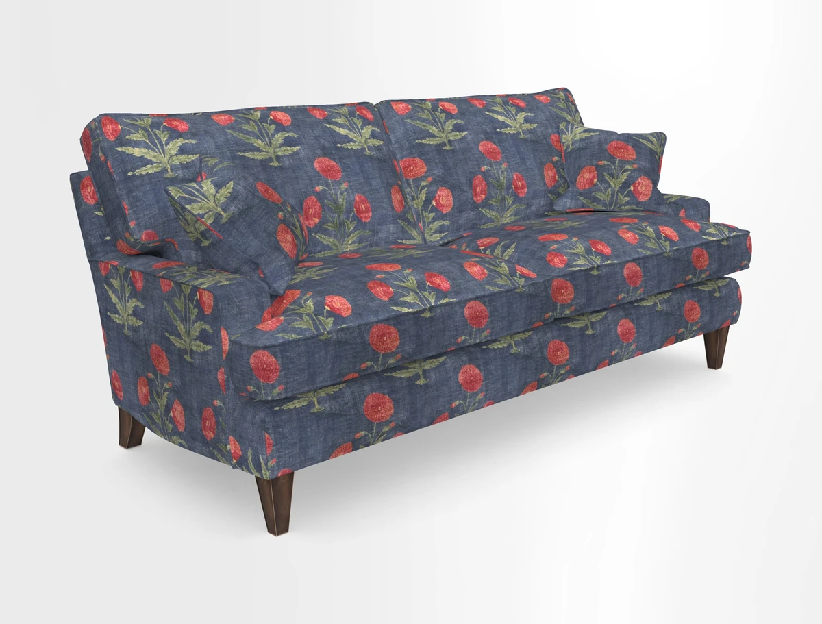Ingleborough Medium 4 Seater Sofa in Warwick Edinburgh Henna Rugs supplied by Rugs of Petworth