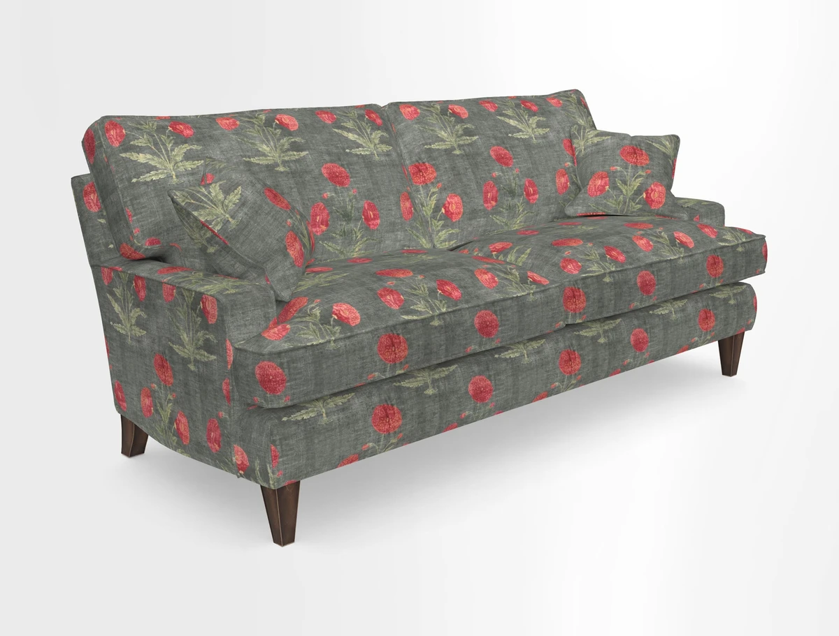 Ingleborough Medium 4 Seater Sofa in Warwick Edinburgh Henna Rugs supplied by Rugs of Petworth