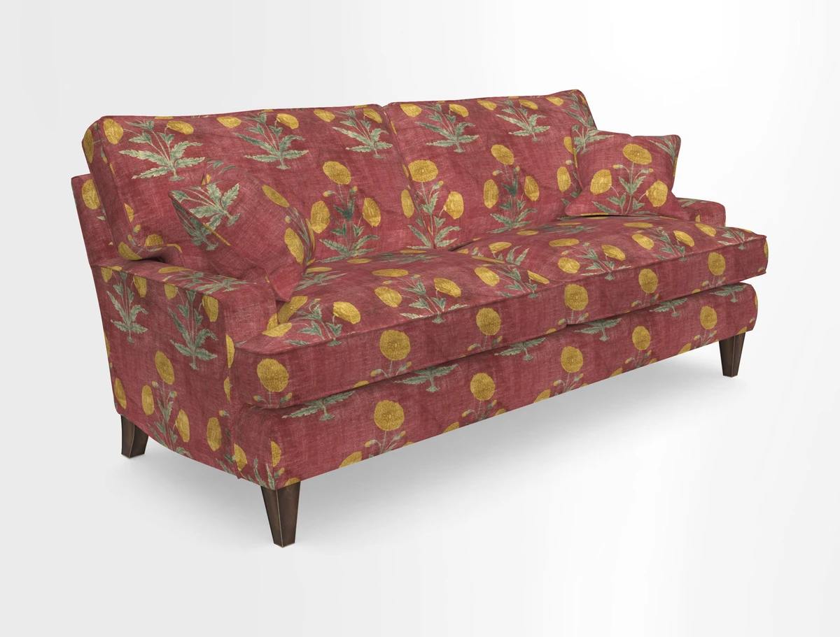Ingleborough Medium 4 Seater Sofa in Warwick Edinburgh Henna Rugs supplied by Rugs of Petworth