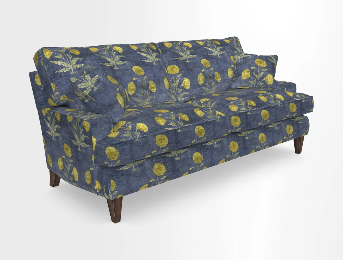 Ingleborough Medium 4 Seater Sofa in Warwick Edinburgh Henna Rugs supplied by Rugs of Petworth