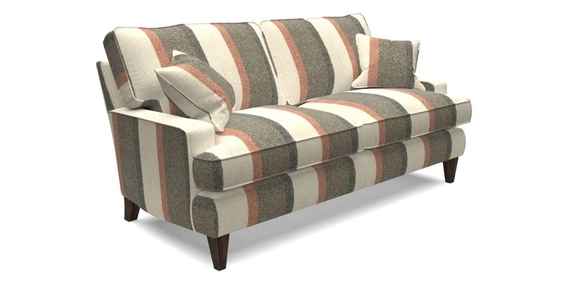 Ingleborough 3 Seater Sofa in Warwick Edinburgh Henna Rugs supplied by Rugs of Petworth