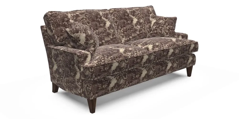 Ingleborough 3 Seater Sofa in Warwick Edinburgh Henna Rugs supplied by Rugs of Petworth