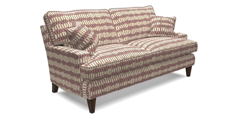 Ingleborough 3 Seater Sofa in Warwick Edinburgh Henna Rugs supplied by Rugs of Petworth