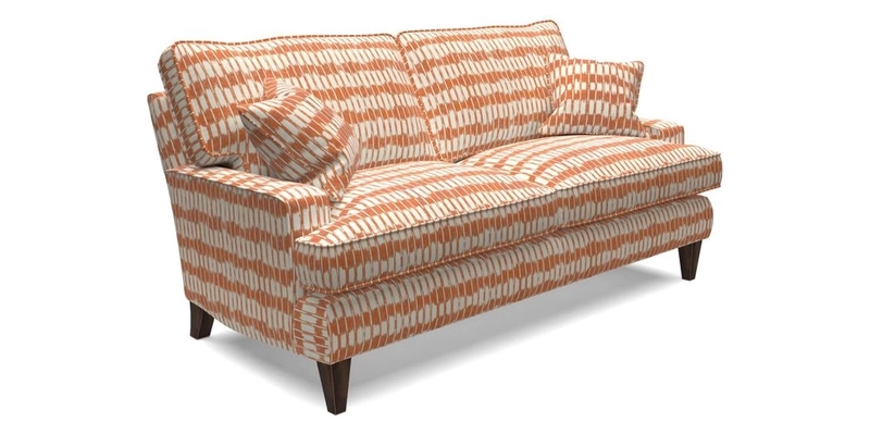 Ingleborough 3 Seater Sofa in Warwick Edinburgh Henna Rugs supplied by Rugs of Petworth