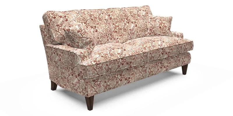 Ingleborough 3 Seater Sofa in Warwick Edinburgh Henna Rugs supplied by Rugs of Petworth
