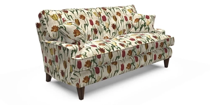 Ingleborough 3 Seater Sofa in Warwick Edinburgh Henna Rugs supplied by Rugs of Petworth