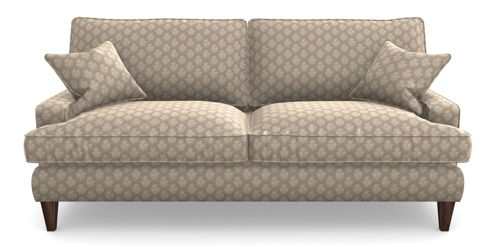 Product photograph of Ingleborough 4 Seater Sofa In Cloth 21 - Coral 1 - Beech from Sofas and Stuff Limited