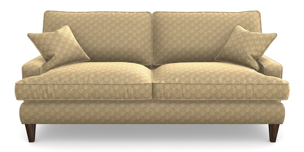 Product photograph of Ingleborough 4 Seater Sofa In Cloth 21 - Decorative Leaf - Quince from Sofas and Stuff Limited