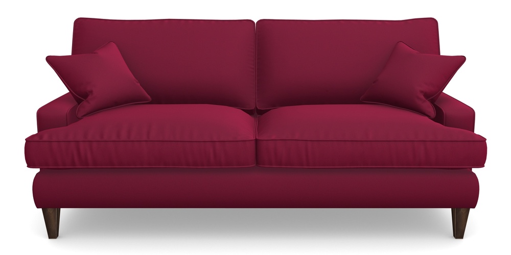 Product photograph of Ingleborough 4 Seater Sofa In Clever Glossy Velvet - Chianti from Sofas and Stuff Limited