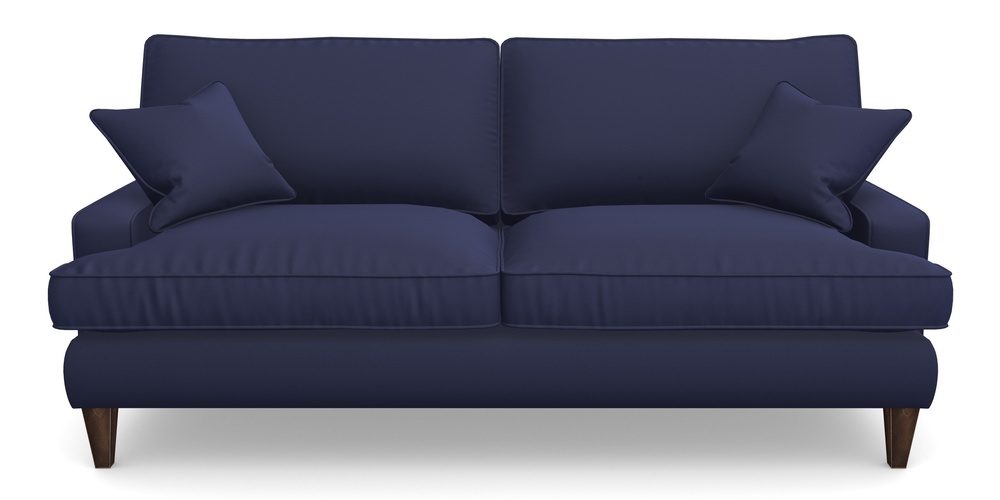 Product photograph of Ingleborough 4 Seater Sofa In Clever Glossy Velvet - Navy from Sofas and Stuff Limited