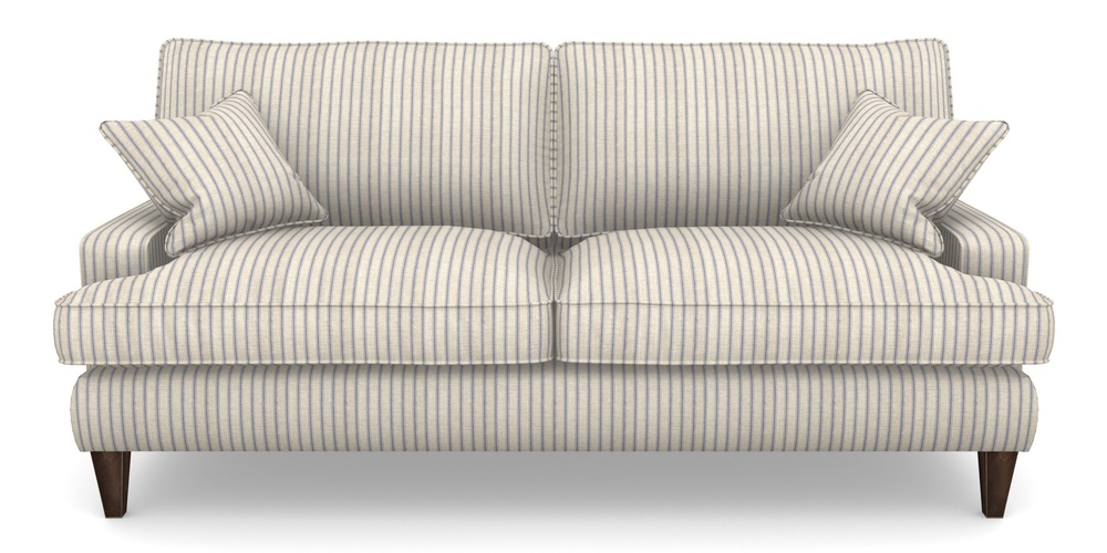 Product photograph of Ingleborough 4 Seater Sofa In Cloth 18 Stripe Ticking - Indigo from Sofas and Stuff Limited