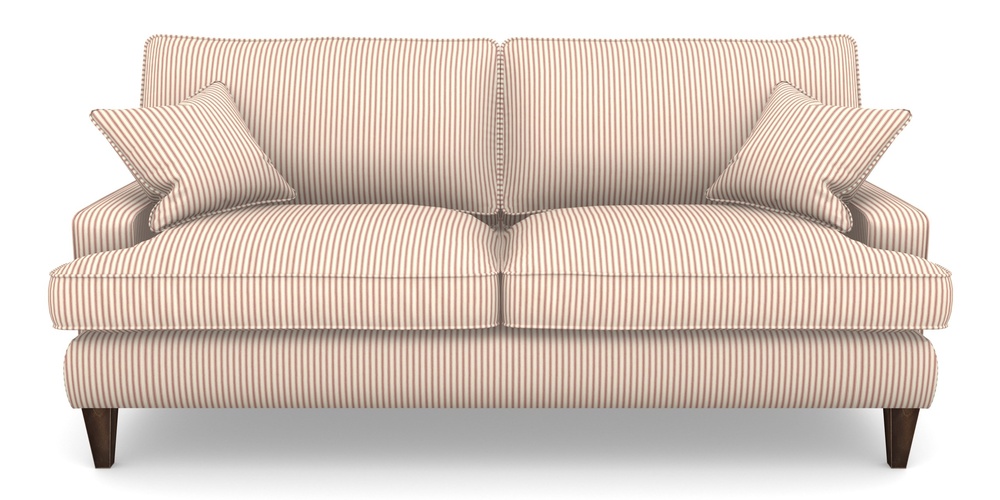 Product photograph of Ingleborough 4 Seater Sofa In Cotton Stripe - Peony from Sofas and Stuff Limited