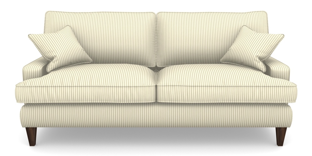 Product photograph of Ingleborough 4 Seater Sofa In Cotton Stripe - Sage from Sofas and Stuff Limited