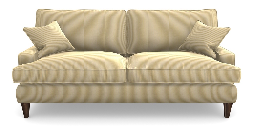 Product photograph of Ingleborough 4 Seater Sofa In Cloth 21 - Simple Stripe - Canary from Sofas and Stuff Limited