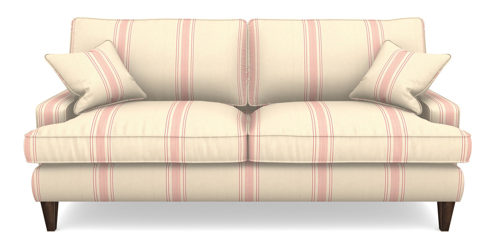 Product photograph of Ingleborough 4 Seater Sofa In Cloth 22 - Racing Stripes Cheltenham - Cherry from Sofas and Stuff Limited