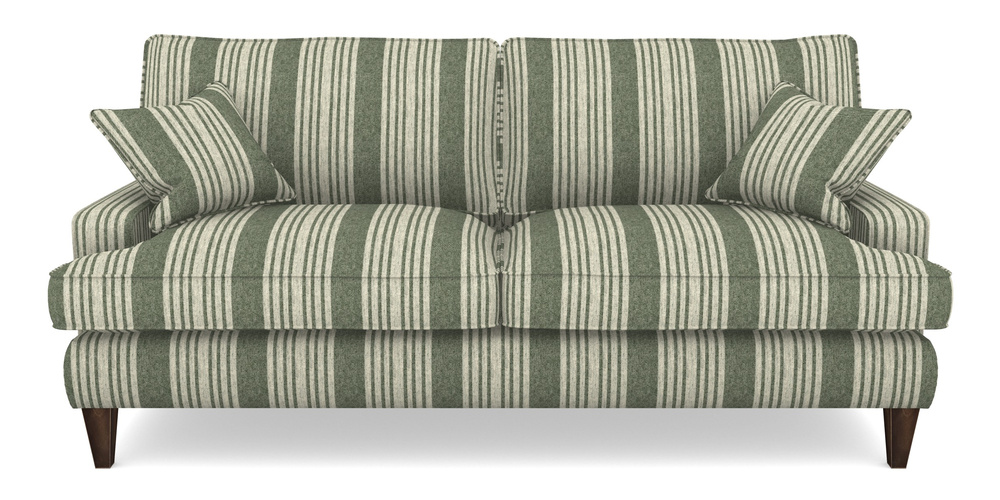 Product photograph of Ingleborough 4 Seater Sofa In Cloth 22 - Bayadere - Courgette from Sofas and Stuff Limited