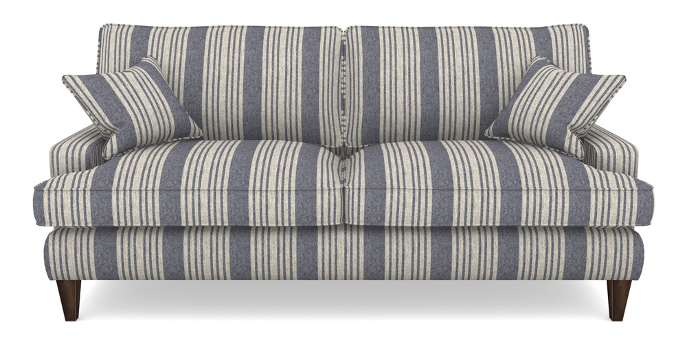 Product photograph of Ingleborough 4 Seater Sofa In Cloth 22 - Bayadere - Deep Water from Sofas and Stuff Limited