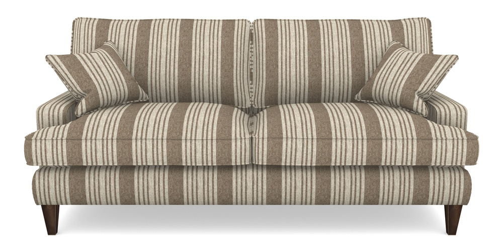 Product photograph of Ingleborough 4 Seater Sofa In Cloth 22 - Bayadere - Peat from Sofas and Stuff Limited