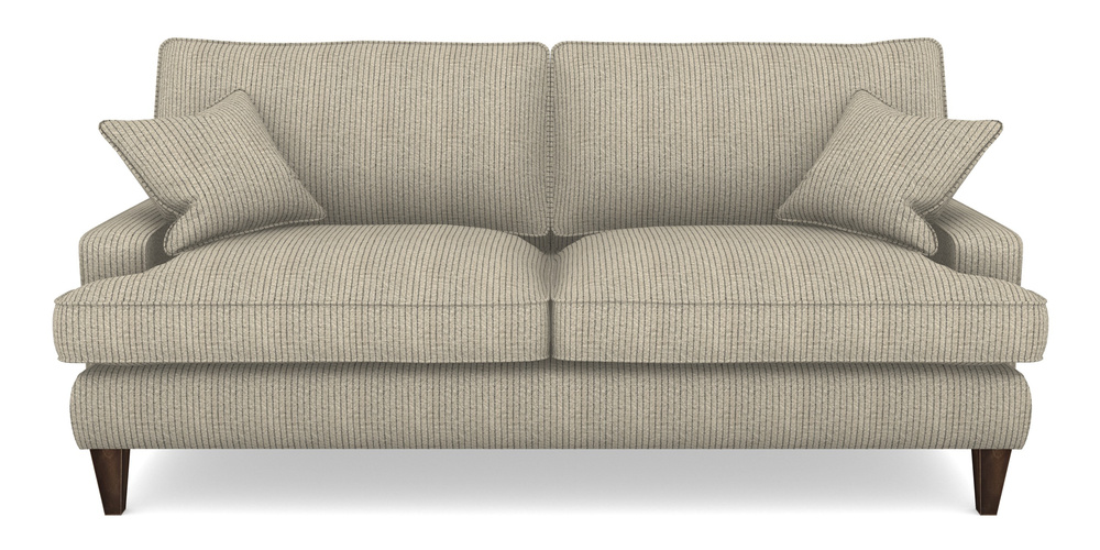 Product photograph of Ingleborough 4 Seater Sofa In Cloth 20 - Design 5 - Black Stripe from Sofas and Stuff Limited