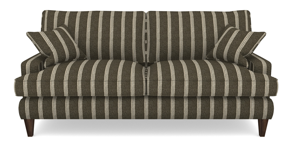 Product photograph of Ingleborough 4 Seater Sofa In Cloth 20 - Design 2 - Olive Stripe from Sofas and Stuff Limited