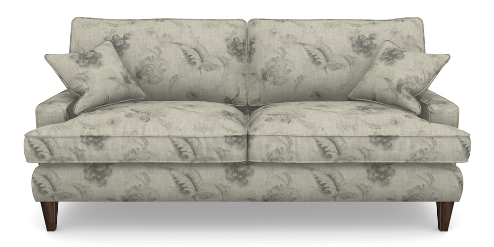 Product photograph of Ingleborough 4 Seater Sofa In Floral Linen - Lela Mystery Oat Sepia from Sofas and Stuff Limited