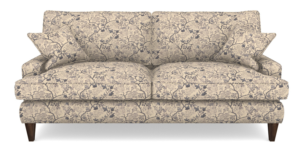 Product photograph of Ingleborough 4 Seater Sofa In Rhs Collection - Gertrude Jekyll Linen Cotton Blend - Navy from Sofas and Stuff Limited