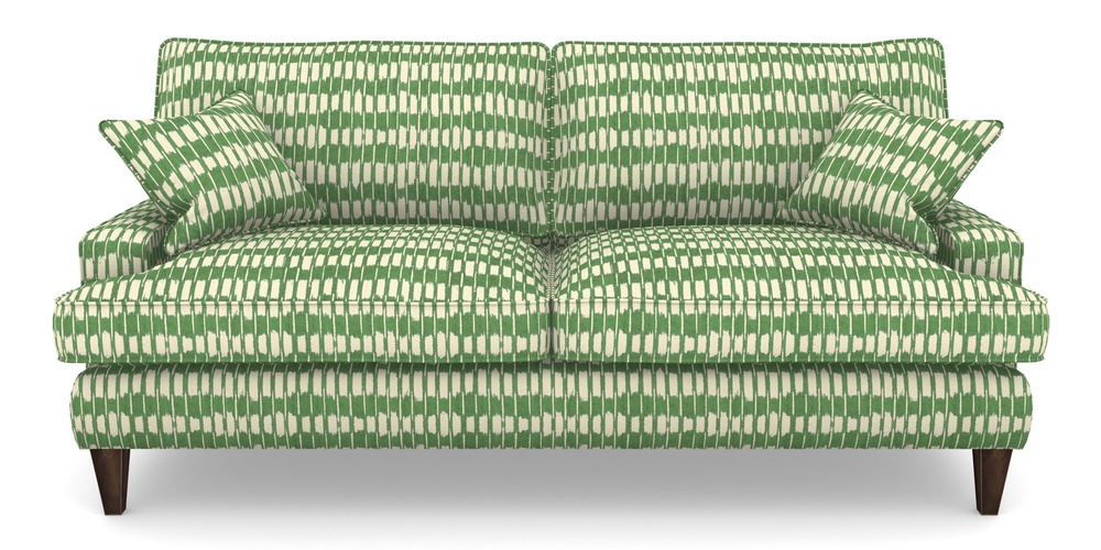 Product photograph of Ingleborough 4 Seater Sofa In V A Brompton Collection - Ikat - Basil from Sofas and Stuff Limited