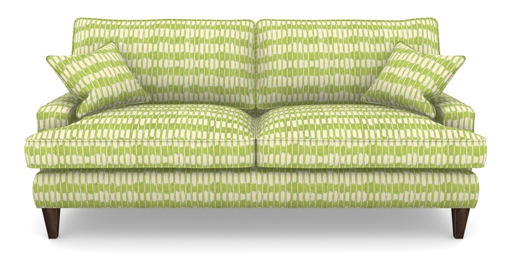 Product photograph of Ingleborough 4 Seater Sofa In V A Brompton Collection - Ikat - Lime from Sofas and Stuff Limited