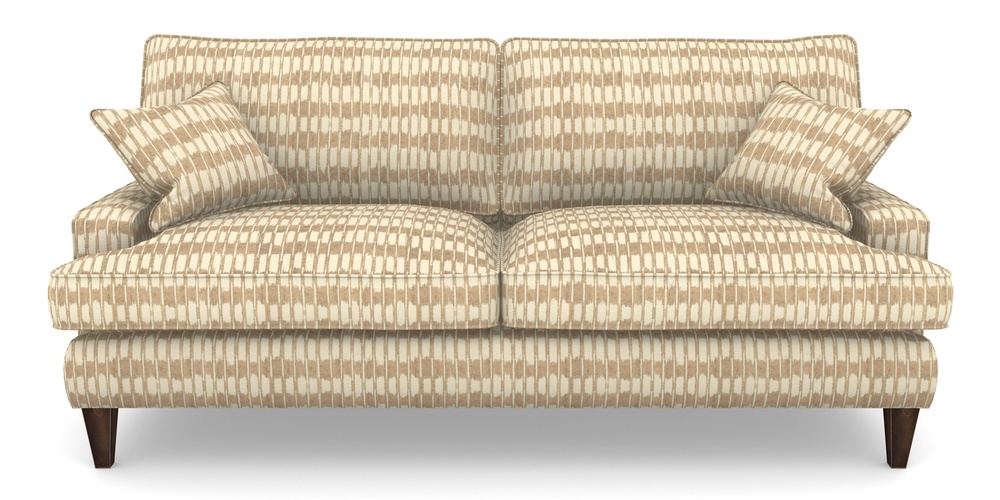 Product photograph of Ingleborough 4 Seater Sofa In V A Brompton Collection - Ikat - Assam Tea from Sofas and Stuff Limited