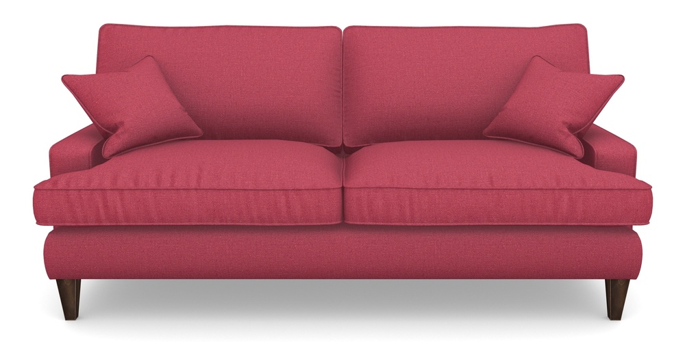 Product photograph of Ingleborough 4 Seater Sofa In Plain Linen Cotton - Raspberry Jam from Sofas and Stuff Limited