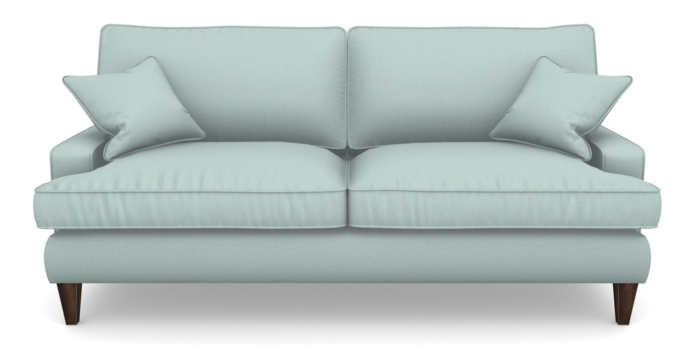 Product photograph of Ingleborough 4 Seater Sofa In Plain Linen Cotton - Robins Egg from Sofas and Stuff Limited