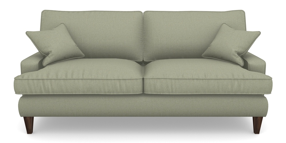 Product photograph of Ingleborough 4 Seater Sofa In Plain Linen Cotton - Sage from Sofas and Stuff Limited